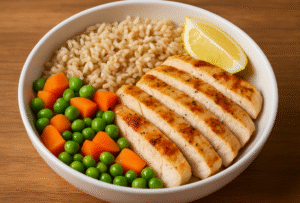 Chicken & Brown Rice High Protein Bowl (Easy & Fat Loss Friendly)