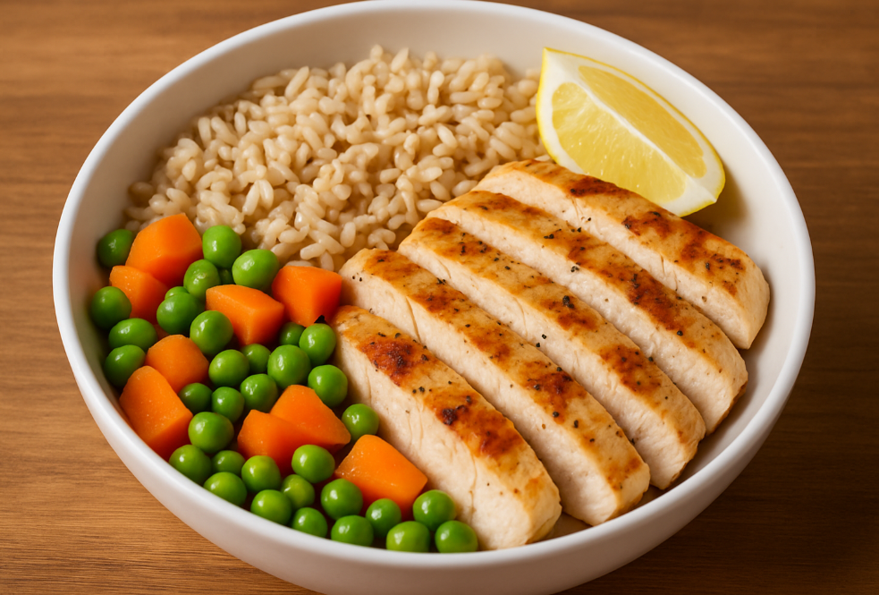 Chicken & Brown Rice High Protein Bowl (Easy & Fat Loss Friendly)
