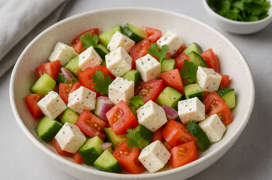Cottage Cheese Salad Bowl (Light, Fresh, Full of Protein)