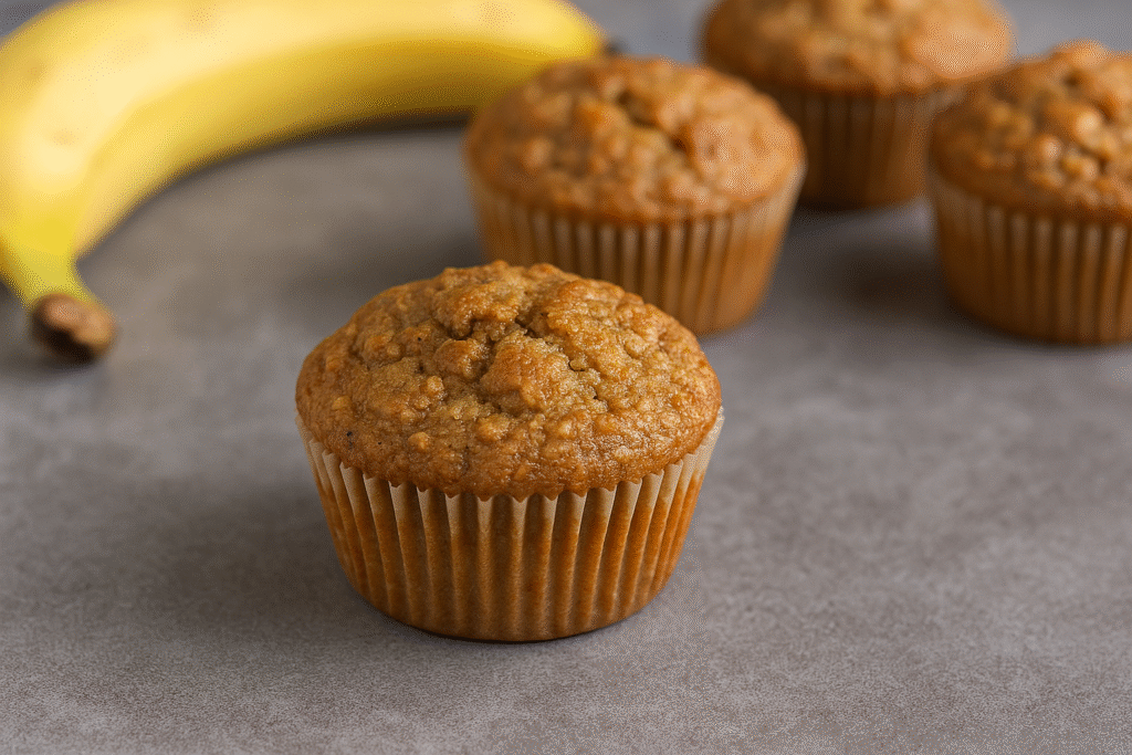 High Protein Banana Oat Muffins (Healthy & Delicious Snack)