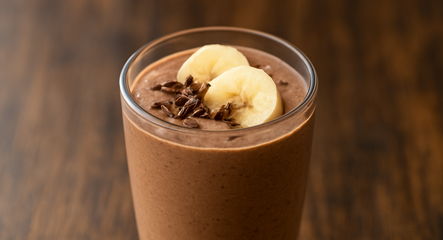 High Protein Chocolate Banana Smoothie (Tasty & Weight Loss Friendly)