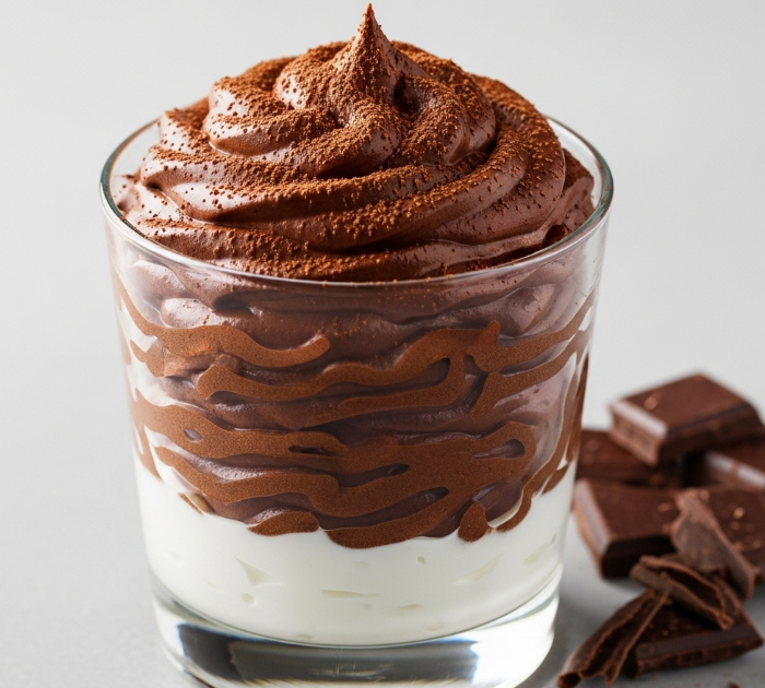 High Protein Chocolate Mousse with Greek Yogurt (Guilt-Free Dessert)