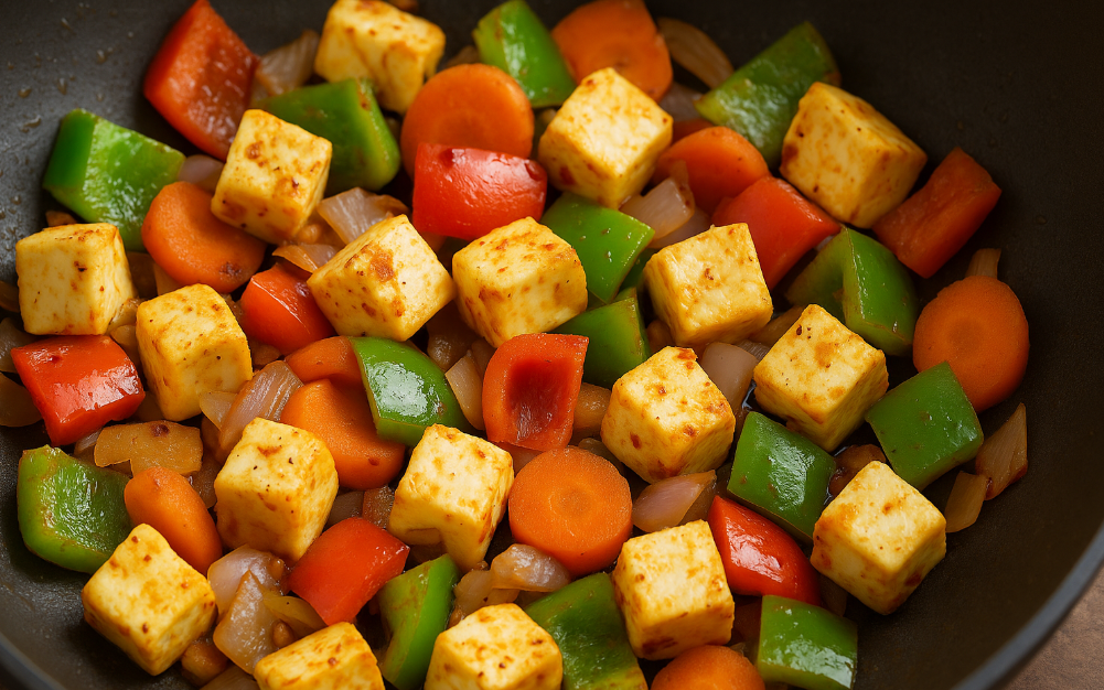 High Protein Cottage Cheese Veggie Stir-Fry (Quick Dinner)