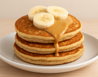 High Protein Peanut Butter Banana Pancake