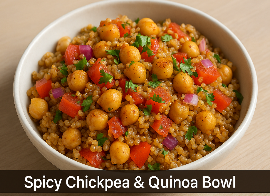 Spicy Chickpea & Quinoa Bowl (Plant-Based Protein Power)