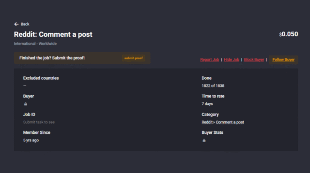 1 Reddit Like $0.03 - Earn Money By Liking Reddit Posts